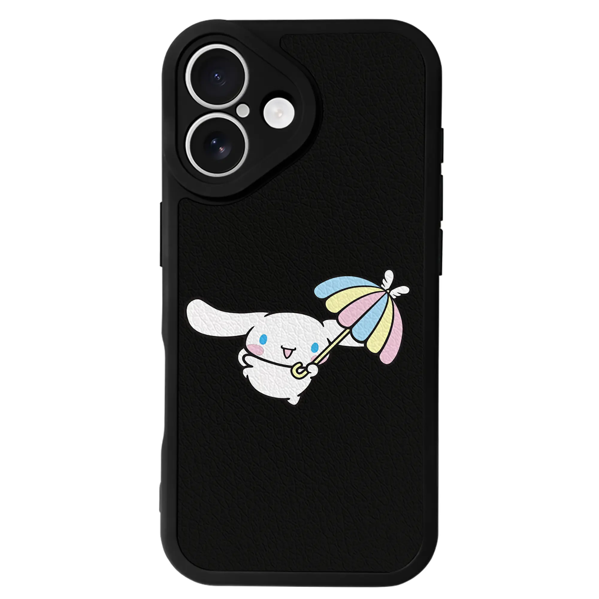 サンリオ グッズ,シナモロール - IPhone 16シリーズ対応 ・ シリコンスマホケース ・ レザー調 ・ 高精度フィット ・ 耐衝撃 ・ ワイヤレス充電対応 ・ 精密カット